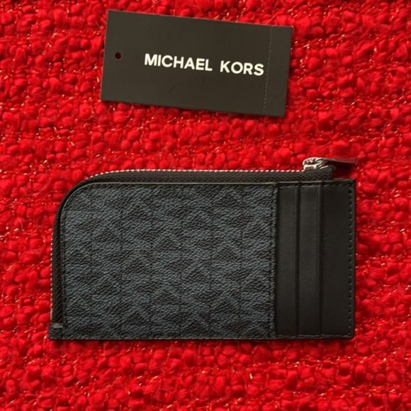 Michael Kors L Zip Mini Wallet Admiral NWT - Picture 2 of 16
